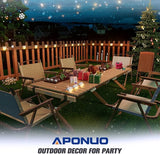 APONUO Solar Deck Lights 16 Pcs, Solar Step Lights Outdoor Waterproof Led Fence Light for Patio, Stairs, Garden | Lumora