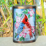 Hanging Solar Lantern Outdoor Bluebird Waterproof LED Cardinal Light Decorative Tabletop Lamp for Patio Garden Yard | Lumora