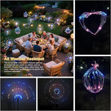 Solar Garden Firework Lights Outdoor Waterproof, 2 Pack Solar Lighting with 8 Lighting Modes , 120 LED Sparklers | Lumora