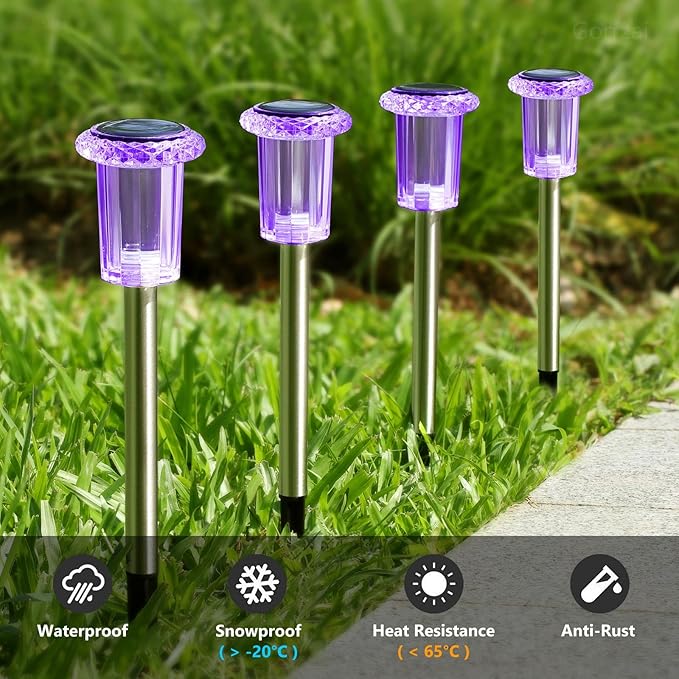 Halloween Solar Lights Outdoor 15 Pack Solar Pathway Lights Outdoor Halloween Decorations Waterproof Yard Lighting | Lumora