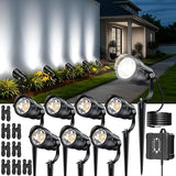 HIBOITEC Low Voltage Landscape Lighting 1200LM 12W with Connectors 100W Transformer - Outdoor Security Flood Light | Lumora