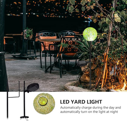 VILLCASE Solar Powered Mosaic Lawn Light Waterproof Outdoor Garden Path LED Yard Lamp Decorative Patio Landscape Lighting