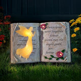 Outdoor Solar Angel Garden Stakes Lights - Praying Guardian Angel Figurines, Waterproof Memorial Grave Decorations | Lumora