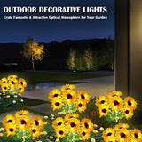 Solar Garden Lights - Solar Sunflower Outdoor Decorative Stake Lights Waterproof, Updated 60 LED Solar Flower | Lumora