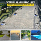 VEVOR Driveway Lights 24-Pack, Solar Driveway Lights with Switch Button, Solar Deck Lights Waterproof, Wireless | Lumora