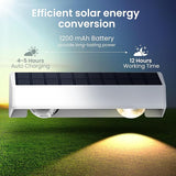 SOLPEX Solar Fence Lights Outdoor, 9 Fixed Colors ＆ Color Changing Fence Solar Lights Outdoor Waterproof IP65, LED | Lumora