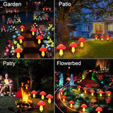 RCFINE Solar Outdoor Lights Set of 8 Solar Mushroom Lights with 8 Modes Waterproof Garden Mushroom Lamp Outside | Lumora