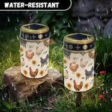 HUGS IDEA Rooster Chicken Solar Grave Lights Waterproof ABS Farmhouse Memorial Decor Outdoor Countryside Lighting | Lumora
