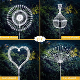 JJGoo Solar Firework Lights, 4 Pack 120 LEDs 2 Lighting Modes Solar Garden Lights Outdoor Waterproof for Yard Patio | Lumora