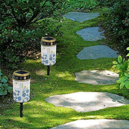 ZOUTAIRONG Solar Cross for Cemetery Grave,4 Pack Solar Lights Outdoor Pathway,Solar Walkway Lights Outdoor,Garden Led Lights for Landscape/Patio/Lawn/Yard/Driveway-Cold White