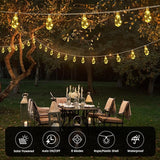 2Pack Solar Outdoor String Lights 24FT Vintage Rope Hemp Solar Lights with 20 Shatterproof Bulbs,8 Modes Solar | Lumora