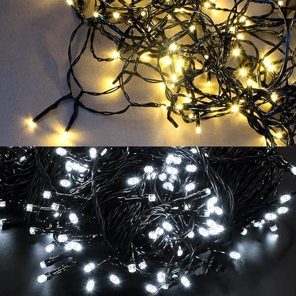 LetsFunny Outdoor Christmas Lights with 8 Modes, 300 LED 108 FT Connectable Waterproof, Twinkle Fairy String Light for Xmas Tree Garden Yard Patio Wedding Home Indoor Holiday Decorations