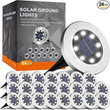 INCX Solar Lights Outdoor Waterproof, 24 Pack Solar Light for Outside, Garden Lights Landscape Lighting for Patio | Lumora