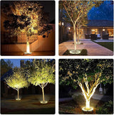 Solar Light Up Palm Tree Outdoor,Warm Light Super Bright 32 LED 5 V 12000mAh Landscape Spotlights for Big Tree&Palm | Lumora
