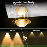 Brizled Solar Fence Lights, 20 Pack 3 Colors 6 Modes 250ml Outdoor Fence Solar Lights, IP65 Waterproof Outdoor Wall | Lumora