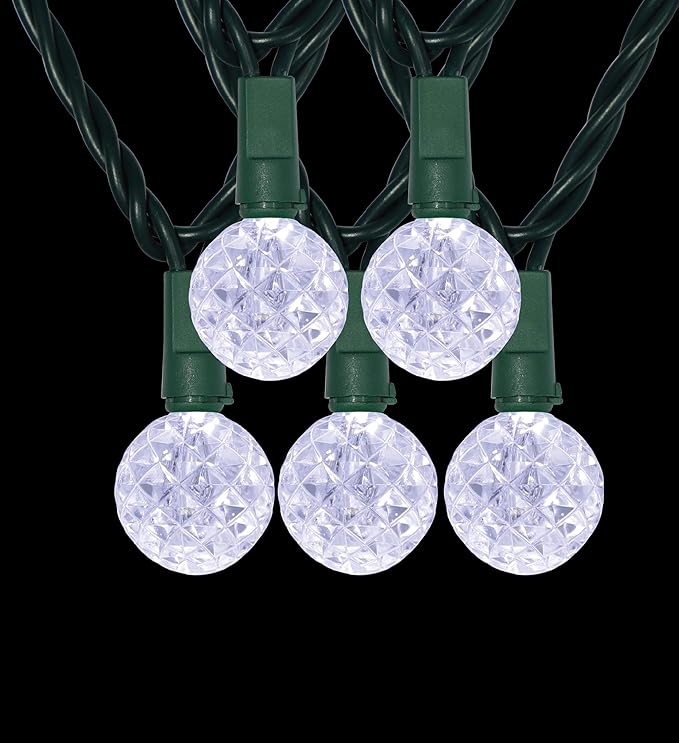 LAMPHOME 50 LED G20 String Light in 12.8ft,Indoor Outdoor Fairy String Light for Christmas,Party,Home,Patio | Lumora