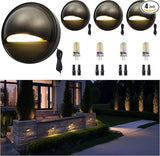 Gardenreet Low Voltage Deck Lights - Solid Brass Landscape Step Lights LED, 12V Hardwired IP65 Waterproof, Bronze | Lumora