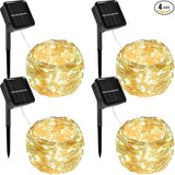 Twinkle Star 4 Pack Solar String Lights Outdoor, Total 460 FT 480 LED Solar Fairy Lights Outside Waterproof 8 | Lumora