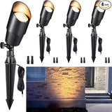 Gardenreet Brass Landscape Lighting - Black Outdoor Low Voltage Spotlights LED, 12V Wired Uplights, Waterproof Spot | Lumora