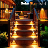 NIORSUN Solar Fence Lights,12 Pack Deck Light,Led Outdoor Lamp 3000K/6000K + RGB Wall Lights,IP45 Waterproof Solar | Lumora