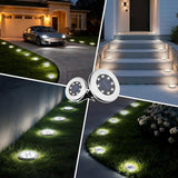 INCX Solar Lights for Outside,12 Pack Solar Lights Outdoor Waterproof, Solar Garden Lights Landscape Lighting for | Lumora