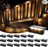 SOLPEX Solar Fence Lights, Solar Deck Lights Outdoor Waterproof Solar Powered for Step, Stair, Balcony,Front | Lumora