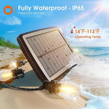 addlon 33FT (27+6) Solar String Lights for Outside Outdoor Waterproof with USB Port & Remote Control Solar Patio | Lumora
