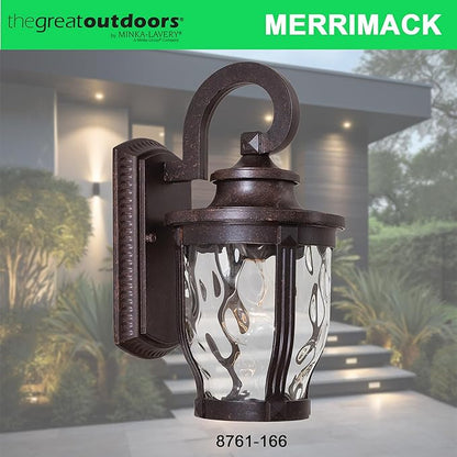 Minka Lavery 8761-166 1 Light Outdoor Wall Mount, Corona Bronze Finish
