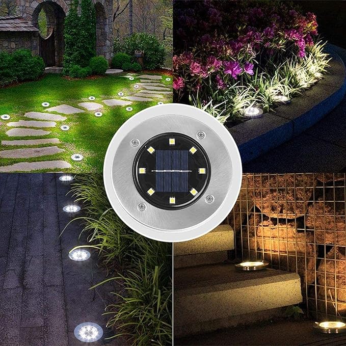 Solar Lights Outdoor Garden, Solar Lights Outdoor, IP65 Waterproof Outdoor LED Solar Pathway Lights - 8 Pieces Each | Lumora