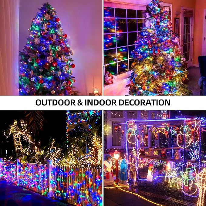 1000 LED 328ft 8 Modes with Timer Christmas String Lights IP55 Outdoor Waterproof UL Certificated Indoor Fairy | Lumora