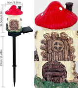 Mushroom Solar Lights Outdoor, Waterproof Fairy Houses Lights Mushroom Garden Decor Decorative Solar Powered Garden | Lumora