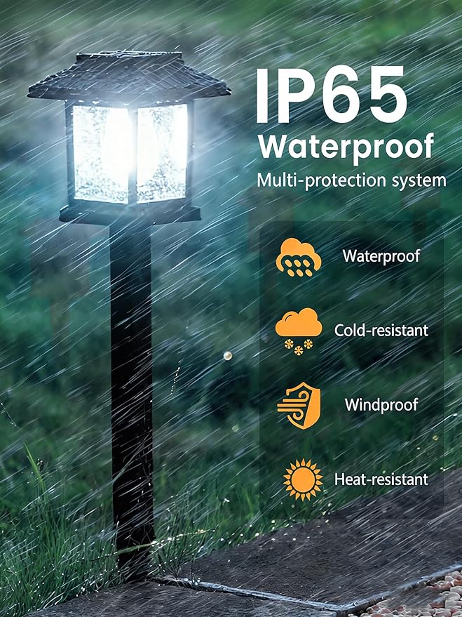 16-Pack Solar Lights Outdoor (Extra-Bright & Smart Auto On/Off), Solar Powered Garden Lights, Waterproof Solar | Lumora
