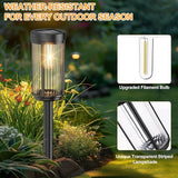 EXCMARK 12 Pack Outdoor Solar Lights Waterproof for Yard Garden Walkway Pathway Lawn Decorative Contemporary | Lumora