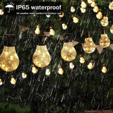 14ft Battery Operated 20 Hanging Bulb 100 LED String Lights, Vintage Commercial Battery Outdoor Lights for Indoor | Lumora