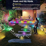 LED Deck Lights Kit, 20 Pack 1.77" RGBW+IC Multicolor Dynamic Low Voltage Recessed Landscape Lights, IP67 | Lumora