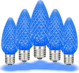 Novelty Lights 250CT C9 LED Faceted Ultra Bright Dimmable Outdoor Christmas Light Replacement Bulbs Decorative LED | Lumora