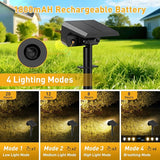 Solar Spot Lights Outdoor Waterproof IP65, [12 Pack/100 LED/4 Modes] Solar Landscape Spotlights, Auto On/Off High | Lumora
