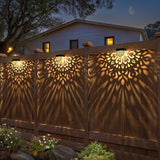 Solar Fence Lights Wall lihgts Outdoor Decorations 6 Pack Solar Step Lights Outdoor Waterproof LED Solar Powered | Lumora