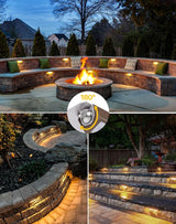 10 Pack 7 Inch Landscape Lighting, 2.5W Hardscape Step Lights 12V-36V AC/DC, Low Voltage Outdoor Step Lights | Lumora