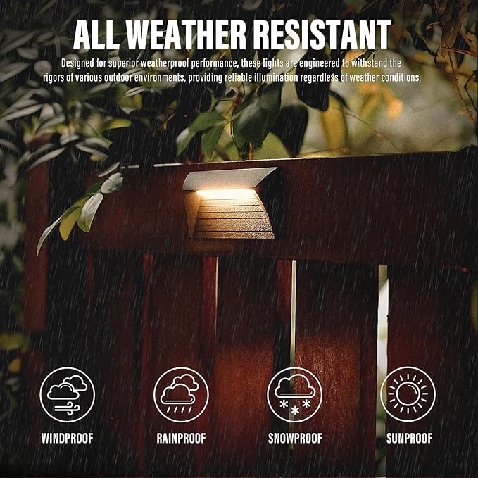 VENUS MANUFACTURING 2W Low Voltage Deck Lights LED Outdoor Stair Lights 3000K 12V Wired Step Lighting, Die-cast | Lumora