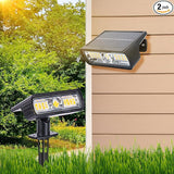 Toodour Solar Spot Lights Outdoor, 2 Pack Solar-Light Christmas Decor: Warm White, 2 Modes, Waterproof, Powered by | Lumora