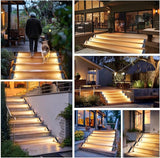 16-Pack Motion Sensor Solar Step Lights for Outside, Outdoor Stair Lights Waterproof IP67, Solar Powered LED | Lumora