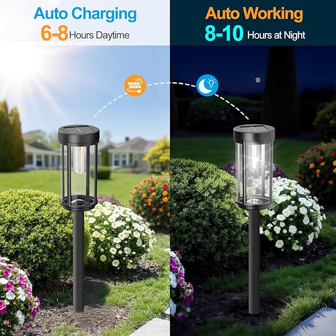 16 Pack Solar Lights Outdoor Waterproof for Garden Walkway Pathway Lawn Yard Decorative Modern Landscape Lighting. | Lumora