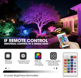 8Pack RGB Low Voltage Landscape Lighting 3W LED 12V Outdoor Inground Lights Waterproof Well Lights with Connectors | Lumora