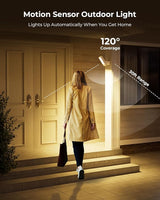 Motion Sensor Outdoor Light, 10000mAh Rechargeable 600 Lumen Battery Operated Outdoor Light with 3 Modes, 3 Color | Lumora