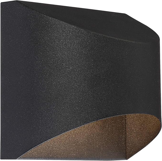 Possini Euro Design Ratner Modern Outdoor Wall Light Fixture Black LED Downlight Dark Sky 5 1/2" for Exterior Barn | Lumora