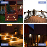 Tuanse 36 Pack Solar Deck Lights Outdoor Step Waterproof LED Stairs Lights Outside Fence Step for Pool Garden Wall | Lumora