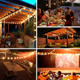 18Ft Outdoor Patio String Lights,UL Listed Commercial Light String with 10+1 Plastic G40 LED Clear Globe | Lumora