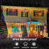 33ft Icicle Lights for Outside, Red and Green Christmas Lights Outdoor Indoor, 400 LED Twinkle String Lights with | Lumora