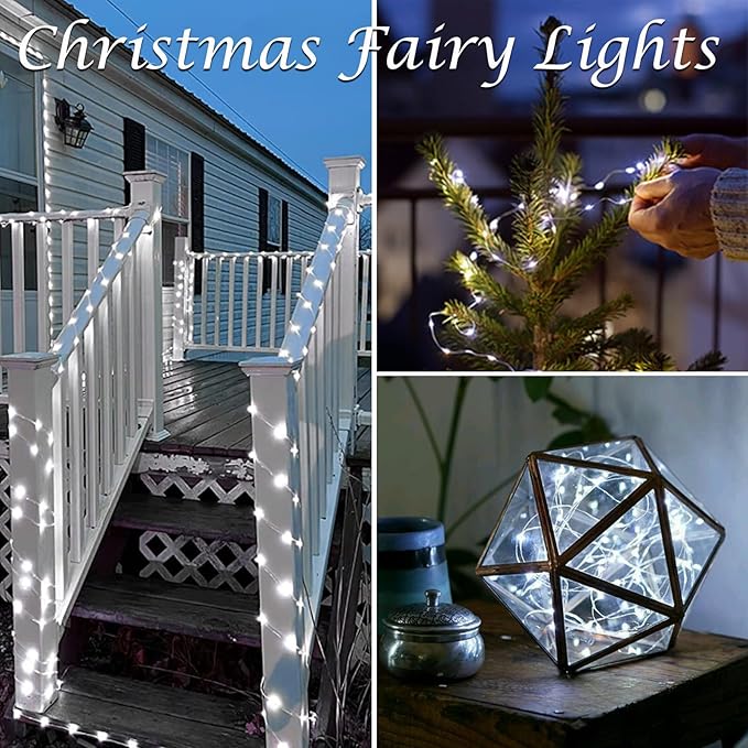 6 Pack Christmas Fairy Lights Battery Operated with Timer, Each 20FT 60LED String Lights Outdoor Indoor, Cuttable | Lumora